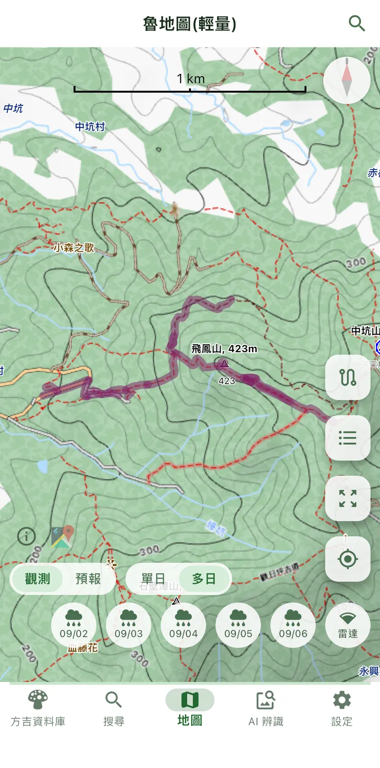 飛鳳山的足跡